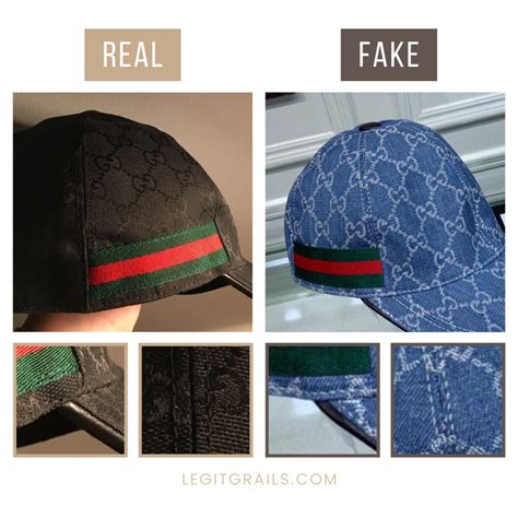 authentic vs replica gucci cap.